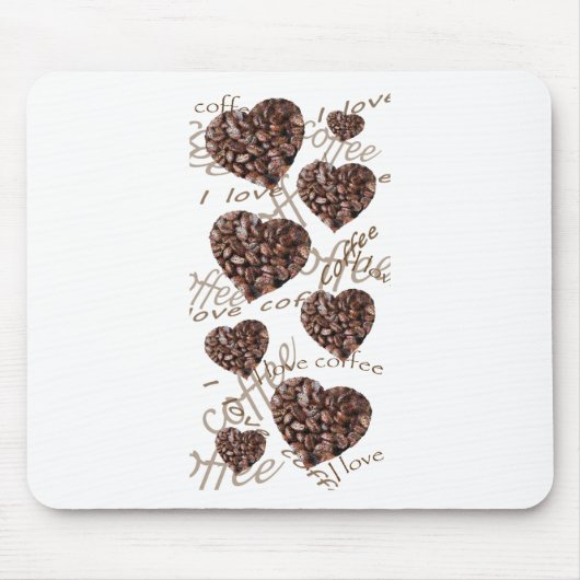 Tapis De Souris J'adore le café!! (Devant)