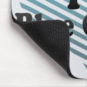 Tapis De Souris J'adore le fromage bleu (Coin)