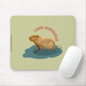Tapis De Souris J'adore les capybaras (Avec souris)
