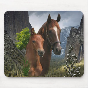 Tapis De Souris J'adore les chevaux