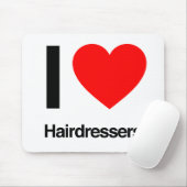 Tapis De Souris j'adore les coiffeurs (Avec souris)