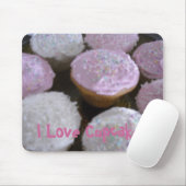 Tapis De Souris J'adore les Cupcakes (Avec souris)
