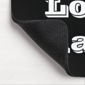Tapis de souris J'adore Noir (Coin)