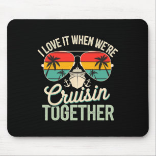 Tapis De Souris J'adore quand on fait une croisière ensemble Vacan