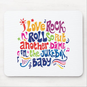 Tapis De Souris J'adore rock'n roll