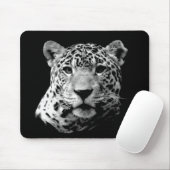 Tapis De Souris Jaguar noir et blanc (Avec souris)