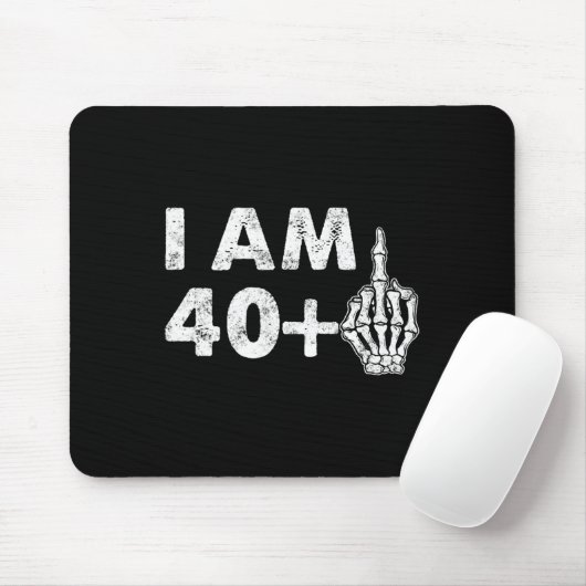 Tapis De Souris J'ai 41 ans Fun Skeleton Middle Fun 41st B (Avec souris)