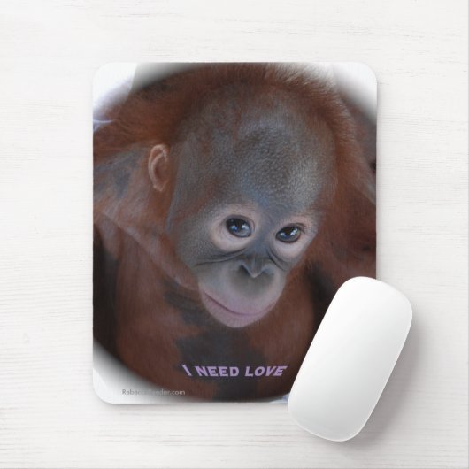 Tapis De Souris J'ai besoin d'amour (Avec souris)