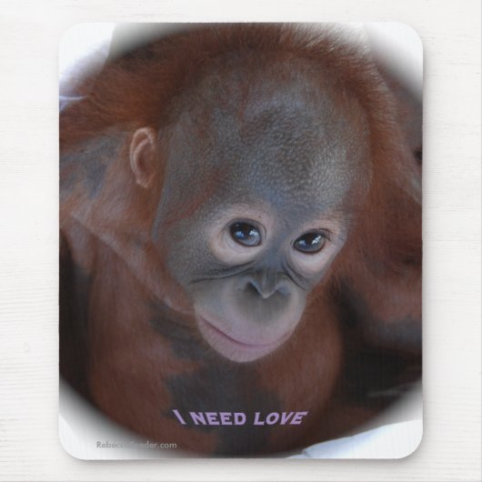 Tapis De Souris J'ai besoin d'amour (Devant)