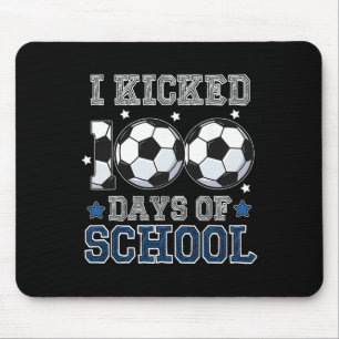 Tapis De Souris J'ai botté 100 jours d'école professeur de footbal