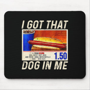 Tapis De Souris J'ai Ce Chien En Moi Drôle De Combo Hotdogs 4 Juil