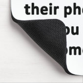 Tapis De Souris J'ai des gens sur moi (Coin)