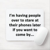 Tapis De Souris J'ai des gens sur moi (Avec souris)