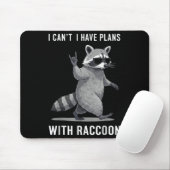 Tapis De Souris J'Ai Des Plans Avec Racoon Hommes Femmes Enfant Dr (Avec souris)
