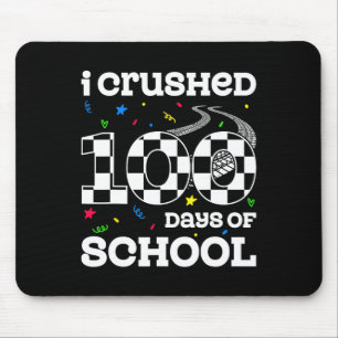 Tapis De Souris J'ai écrasé 100 Jours de course de voiture de cour