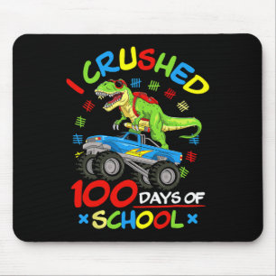 Tapis De Souris J'Ai Écrasé 100 Jours De Garçons Scolaires Monster