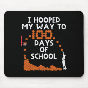 Tapis De Souris J'ai fait du hoop pendant 100 jours Squelette scol