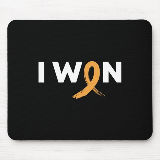 Tapis De Souris J'ai gagné contre le survivant du cancer de l'enfa (Devant)