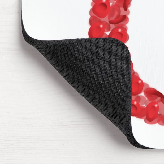 Tapis De Souris J'ai le groupe sanguin O négatif (Coin)