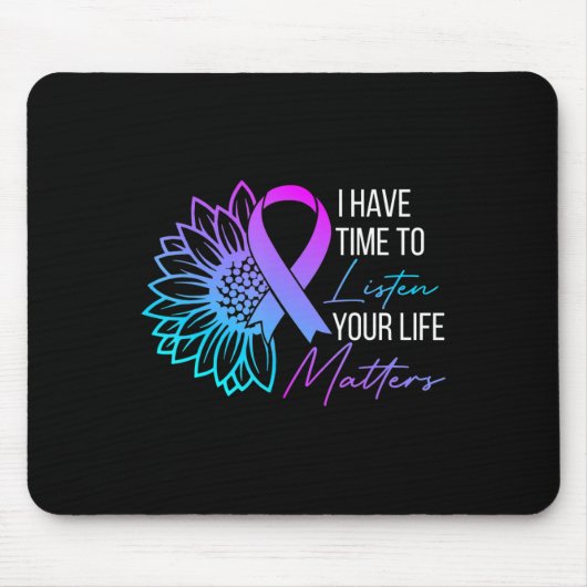 Tapis De Souris J'Ai Le Temps D'Écouter L'Accusé De Suicide En San (Devant)