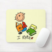 Tapis De Souris J'ai lu des t-shirts et des cadeaux (Avec souris)