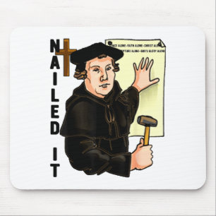 Tapis De Souris J'ai réussi la journée de la Réforme Martin Luther