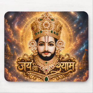 Tapis De Souris Jai Shri Khatu Shyam Ji Œuvre d'art dévotionnelle