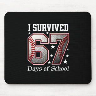 Tapis De Souris J'ai survécu 67 jours d'école enseignants élèves B