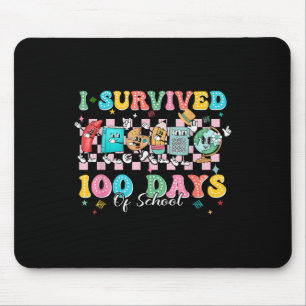 Tapis De Souris J'Ai Survécu À 100 Jours D'École Joyeux 100E Jour