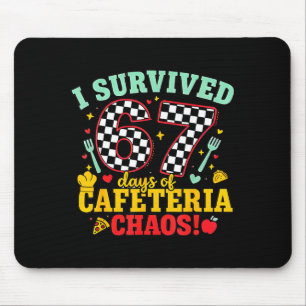 Tapis De Souris J'ai survécu à 67 jours de cafétéria scolaire en c