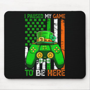 Tapis De Souris J'Ai Suspendu Mon Jeu À Être Ici Jeu Vidéo Drapeau