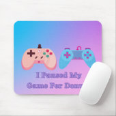 Tapis De Souris J'Ai Suspendu Mon Jeu Pour Les Donuts Mousepad (Avec souris)