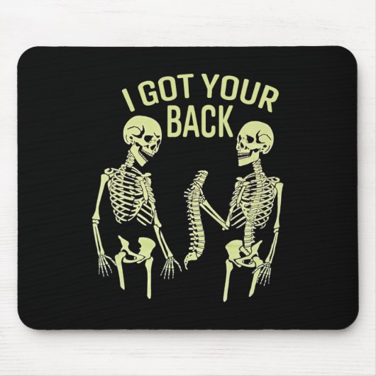 Tapis De Souris J'Ai Ton Ck Halloween Skeleton Skull Sarcastique (Devant)