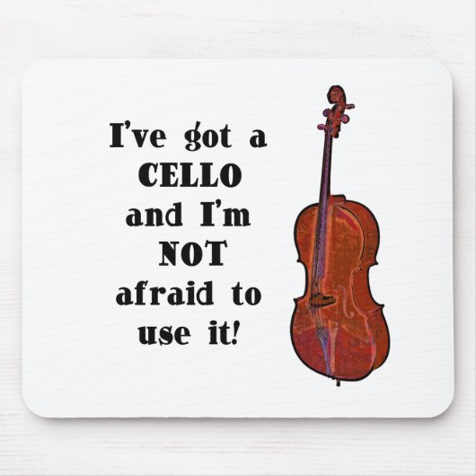 Tapis De Souris J'ai un violoncelle (Devant)
