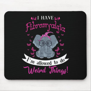 Tapis De Souris J'Ai Une Fibromyalgie Sensibilisée À La Fleur D'Él