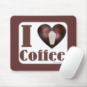 Tapis De Souris J'Aime Aussi Le Café (Avec souris)