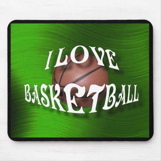TAPIS DE SOURIS J'AIME BASKETBALL-MOUSEPAD (Devant)