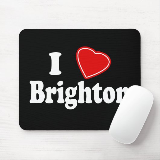 Tapis De Souris J'aime Brighton (Avec souris)