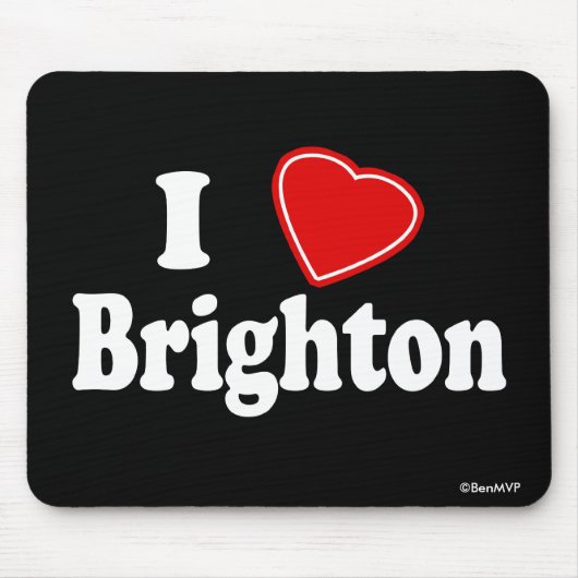 Tapis De Souris J'aime Brighton (Devant)
