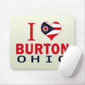 Tapis De Souris J'aime Burton, Ohio (Avec souris)