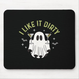 Tapis De Souris J'Aime Ça Sale Halloween Sale Martini Ghost
