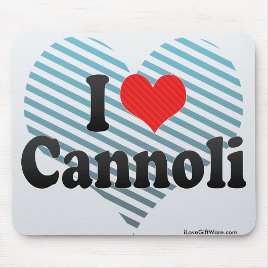 Tapis De Souris J'aime Cannoli (Devant)