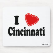 Tapis De Souris J'aime Cincinnati (Devant)