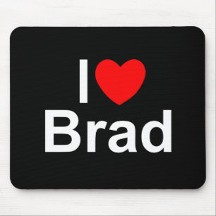 Tapis De Souris J'aime (coeur) Brad
