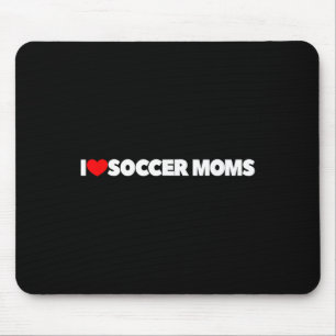 Tapis De Souris J'aime (cœur) les mamans de soccer