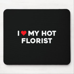 Tapis De Souris J'aime (coeur) Mon Floriste Chaud Couple de la Sai