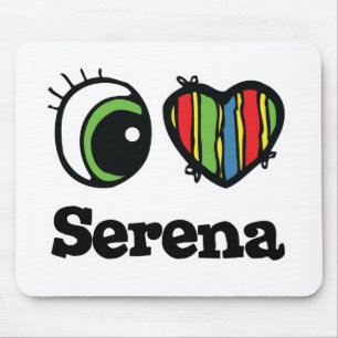 Tapis De Souris J'aime (Cœur) Serena