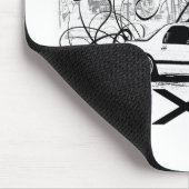 Tapis De Souris J'aime dériver RX-7 (Coin)