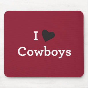 Tapis De Souris J'aime des cowboys