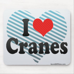 Tapis De Souris J'aime des grues